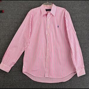 Ralph Lauren XL Pink Striped Dress Shirt